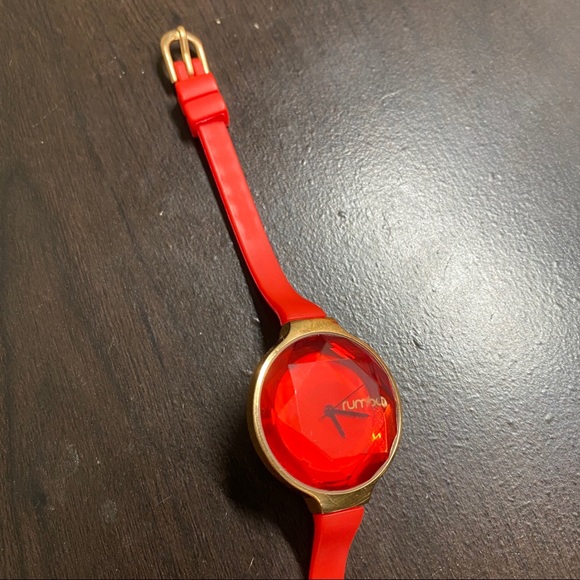 RumbaTime Orchard Gem Red silicon band watch - Picture 2 of 2